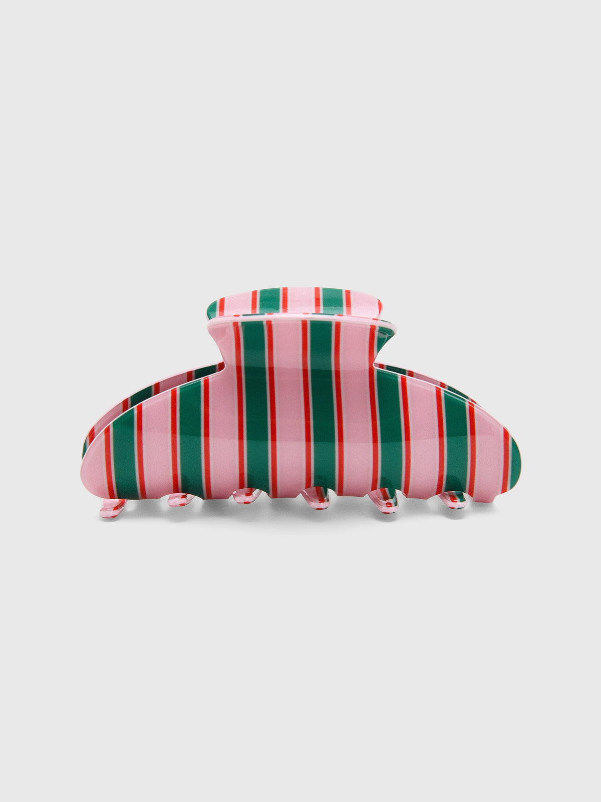 The Shop Striped Curve Hair Claw Clip