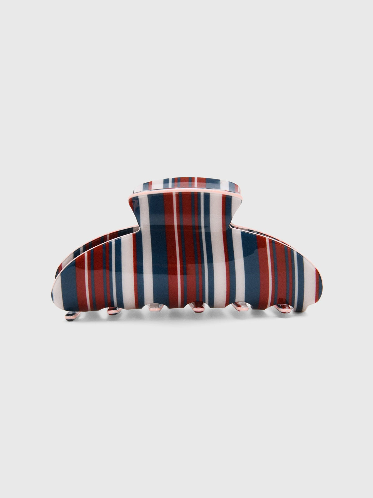 The Shop Striped Curve Hair Claw Clip
