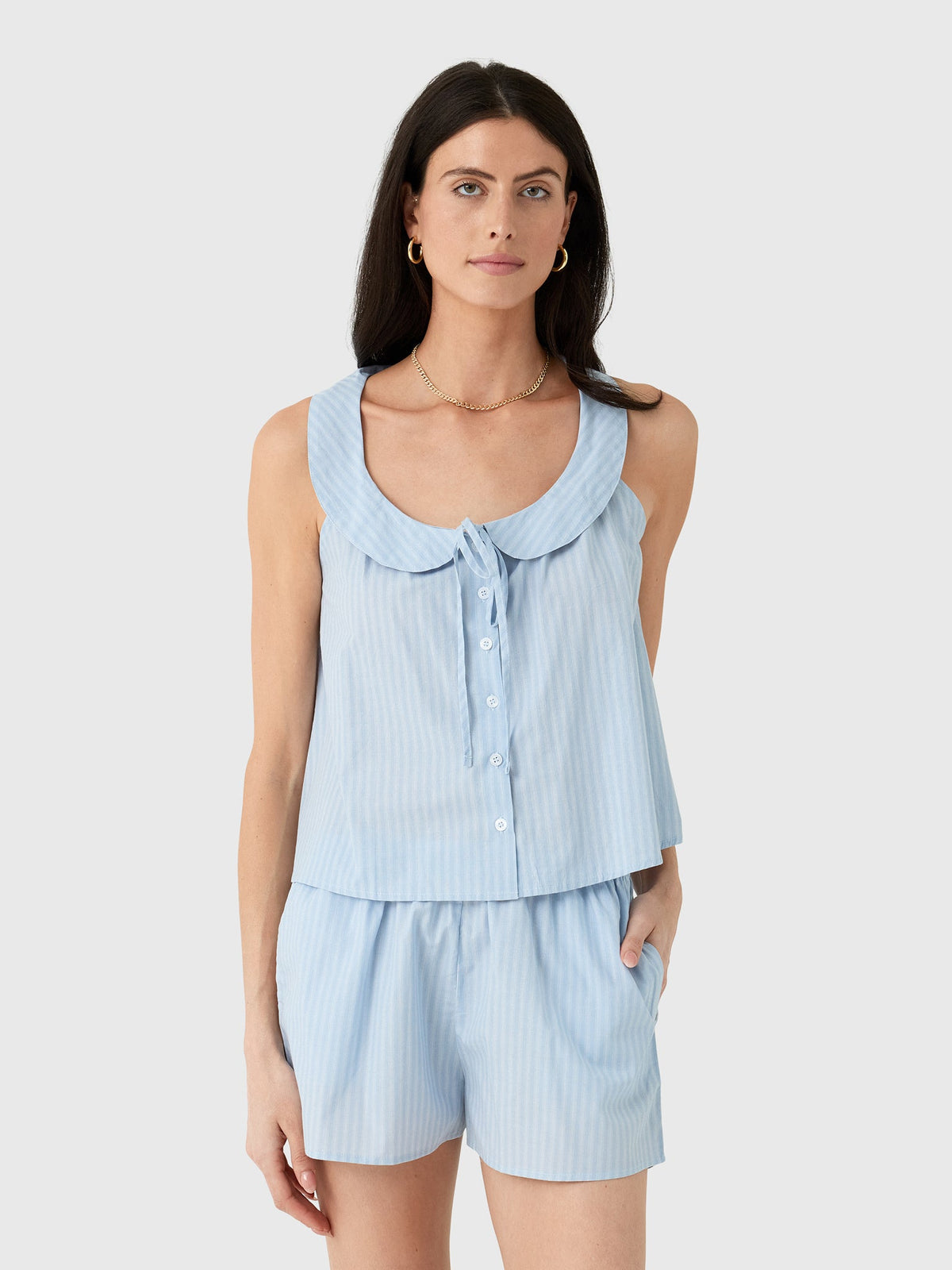 Deiji Studios Women's Round Collar Set