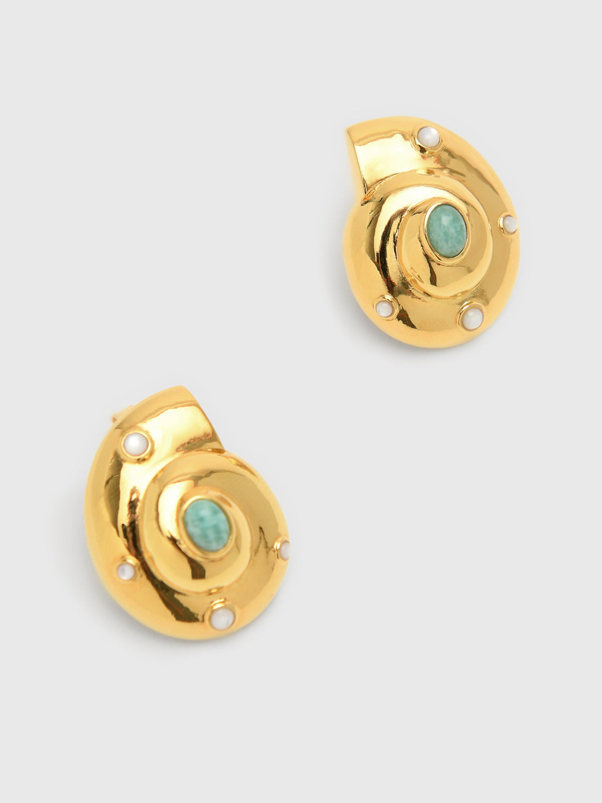 Lizzie Fortunato Nautilus Stud Earrings