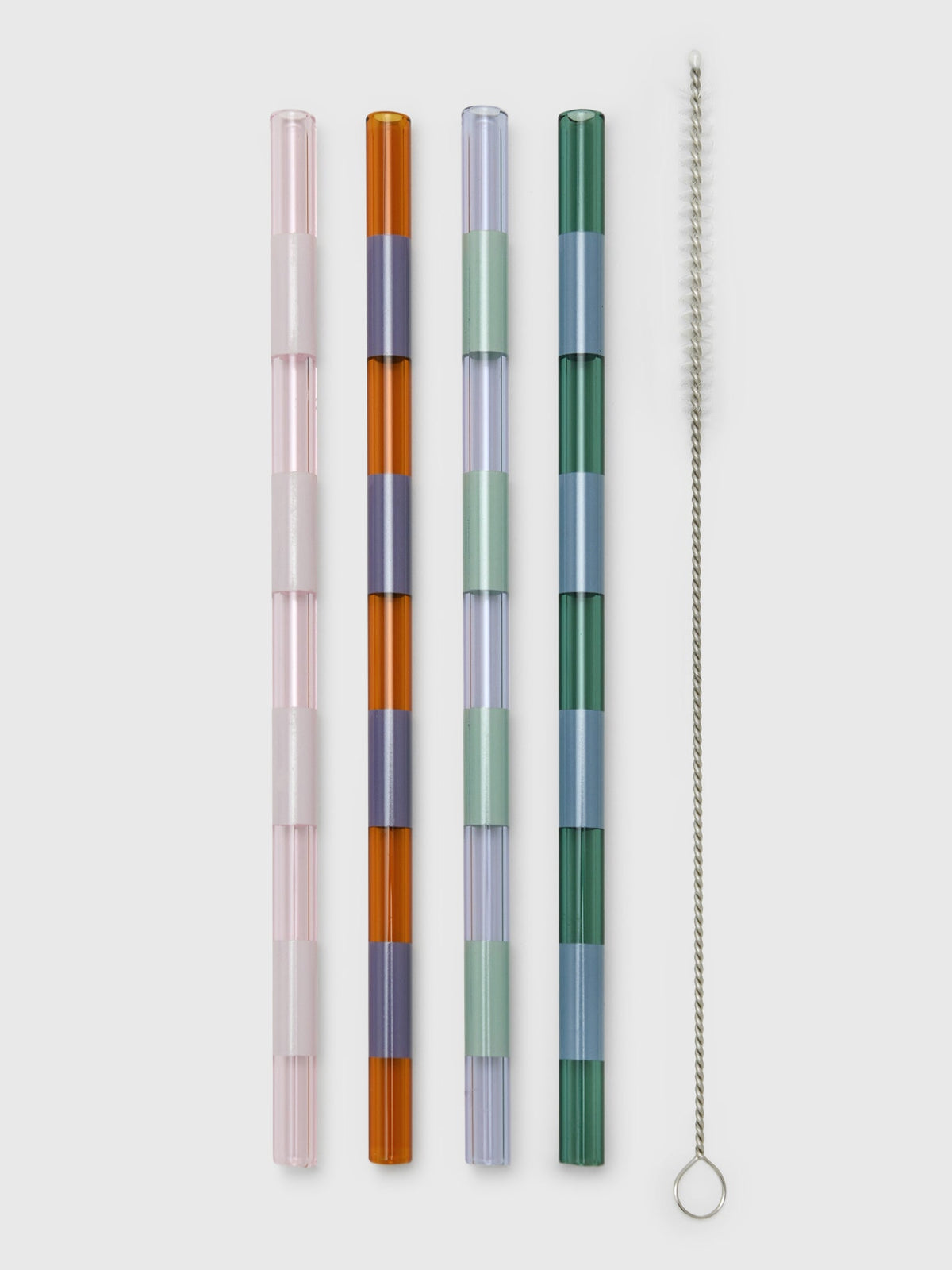 Fazeek Striped Straws Set