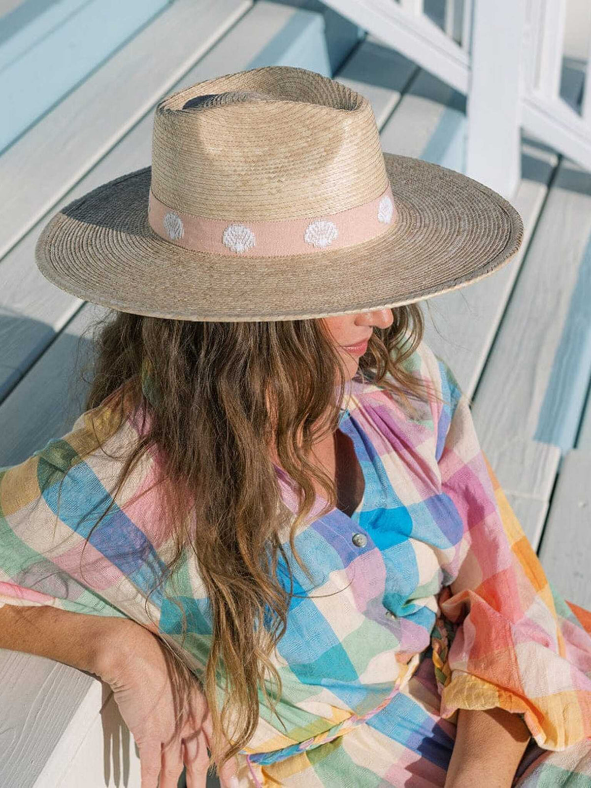 Sunshine Tienda Women's Shell Haven Palm Hat