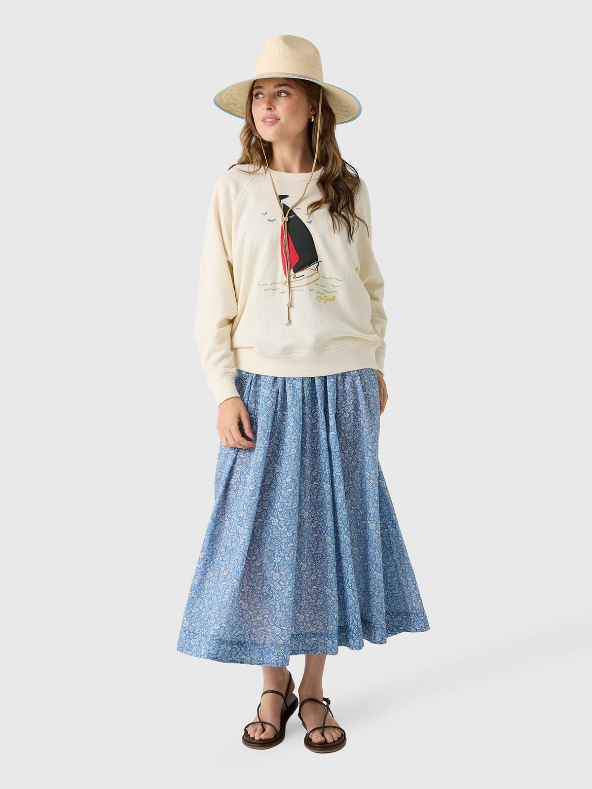 The Great Women's The Sailing Boat College Sweatshirt