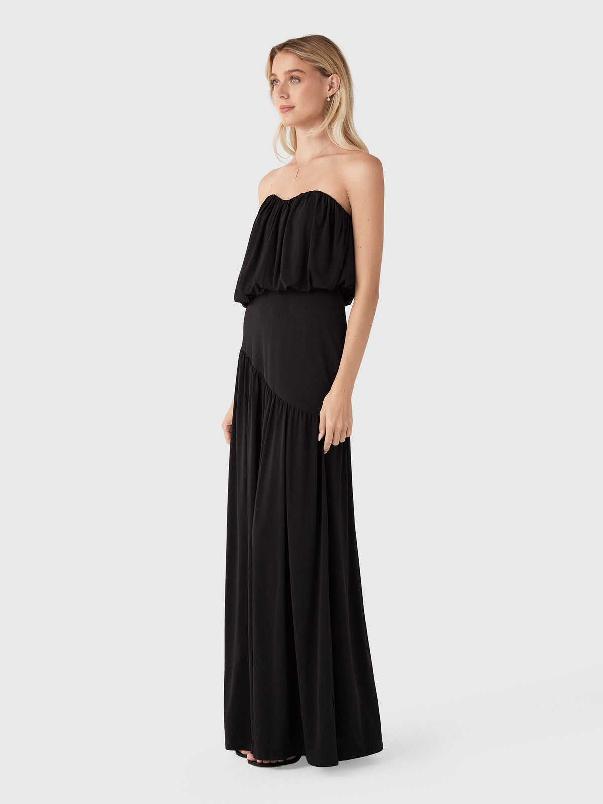Third Form Women's Withheld Strapless Floor Length Dress