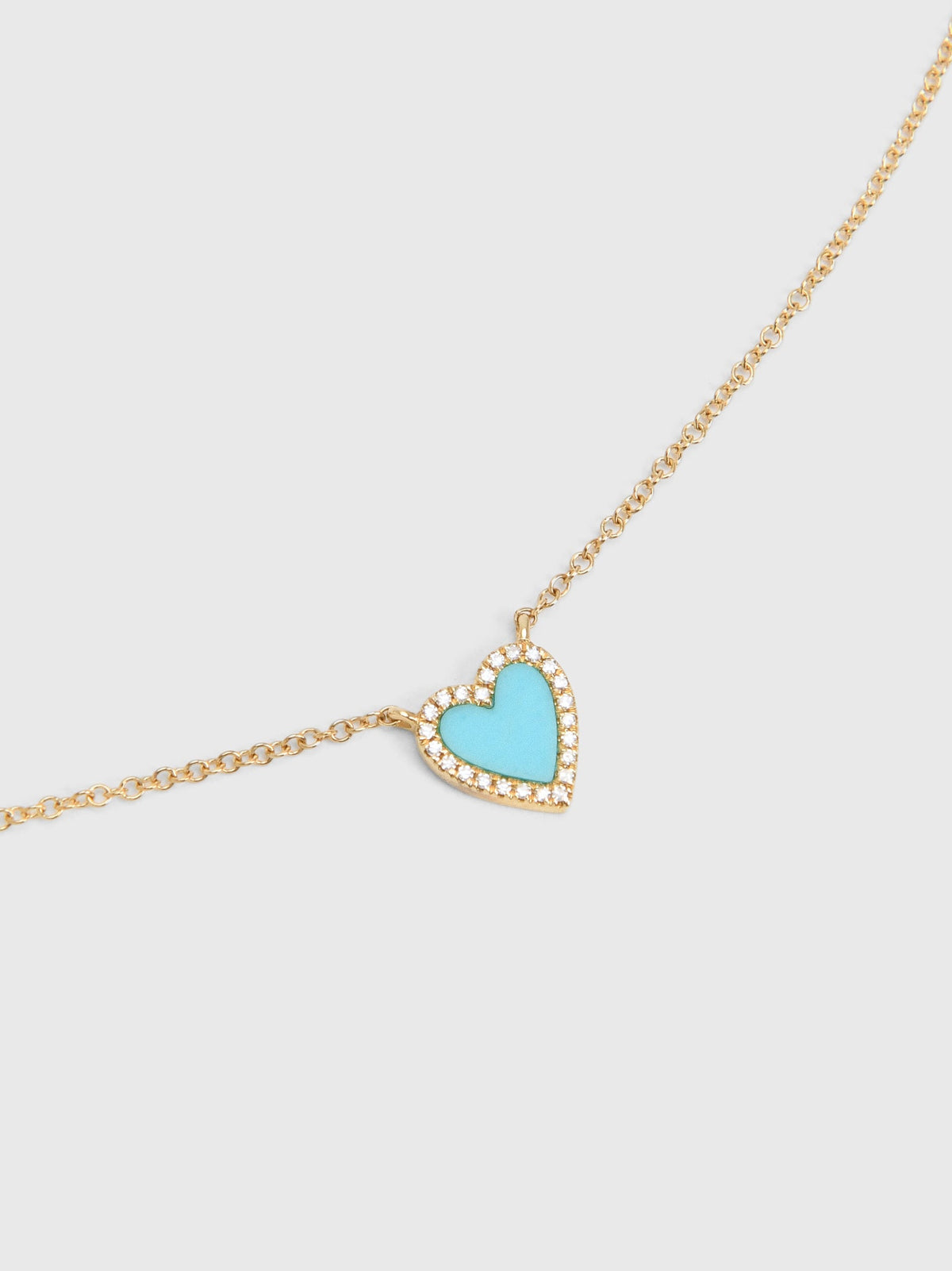Francie B. Turquoise Heart Necklace