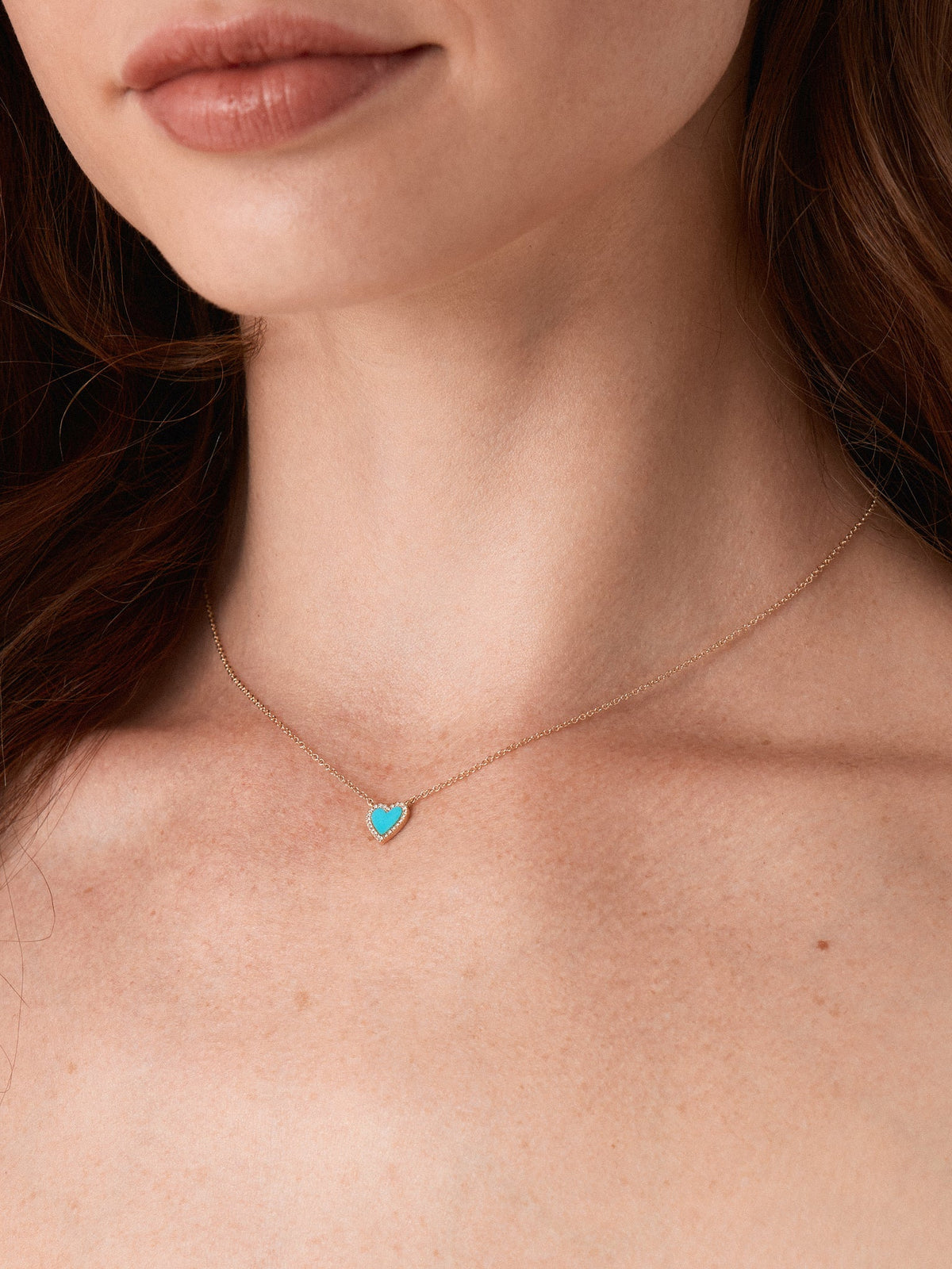 Francie B. Turquoise Heart Necklace
