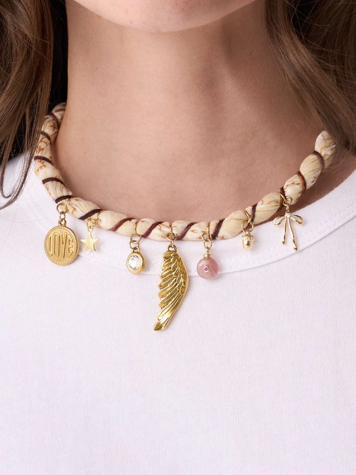 Bandana Moon Twisted Bandana Necklace