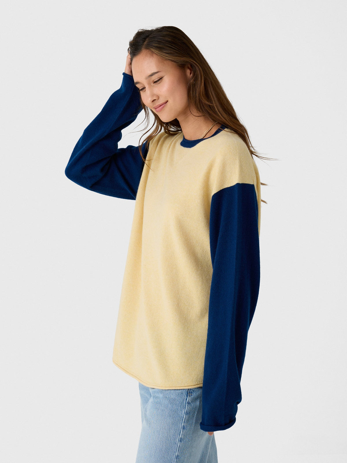 Guest In Residence Women's Baseball Oversized Crew Sweater