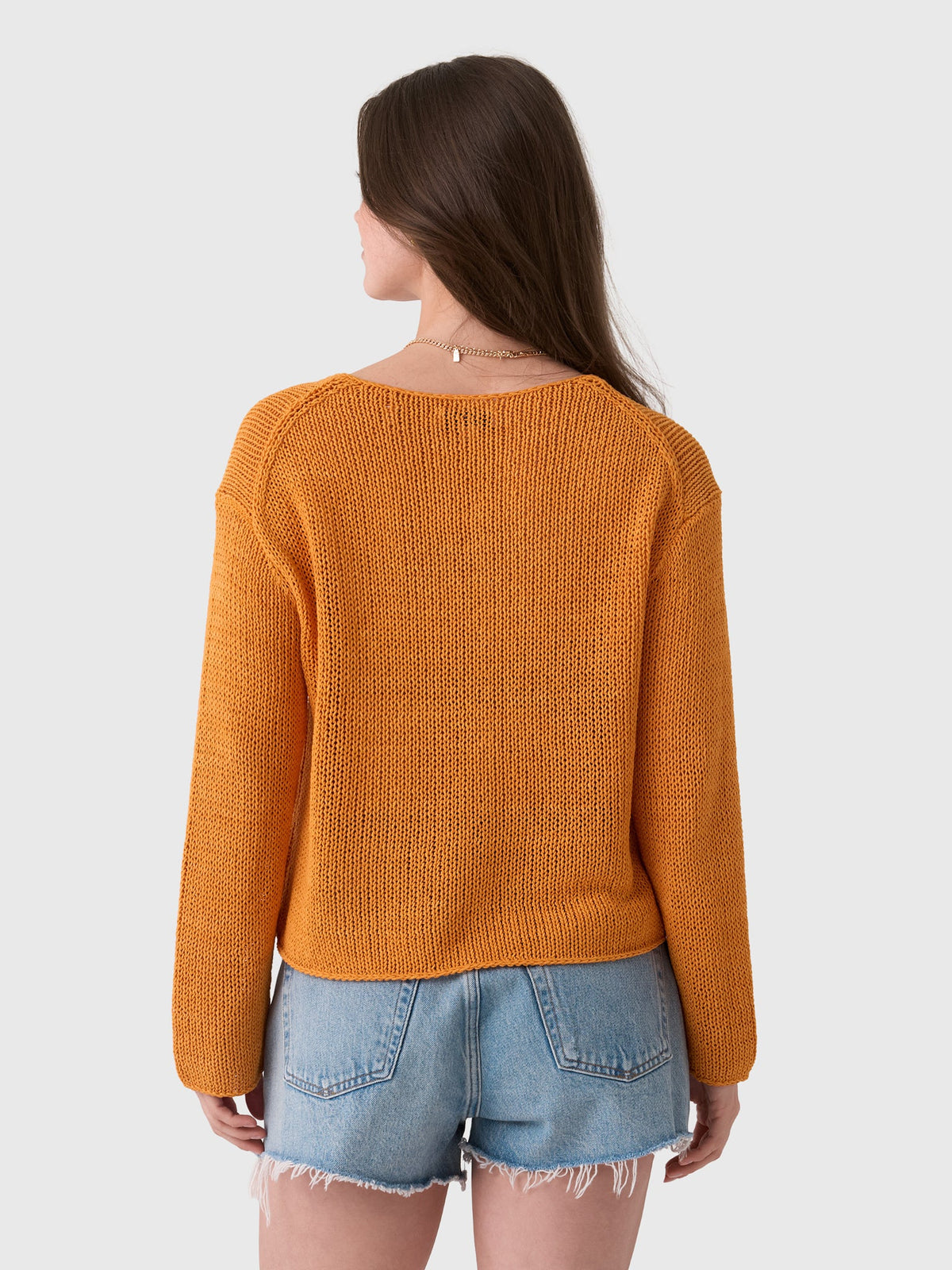 Vince Women's Italian Coated Cotton-Blend Sweater