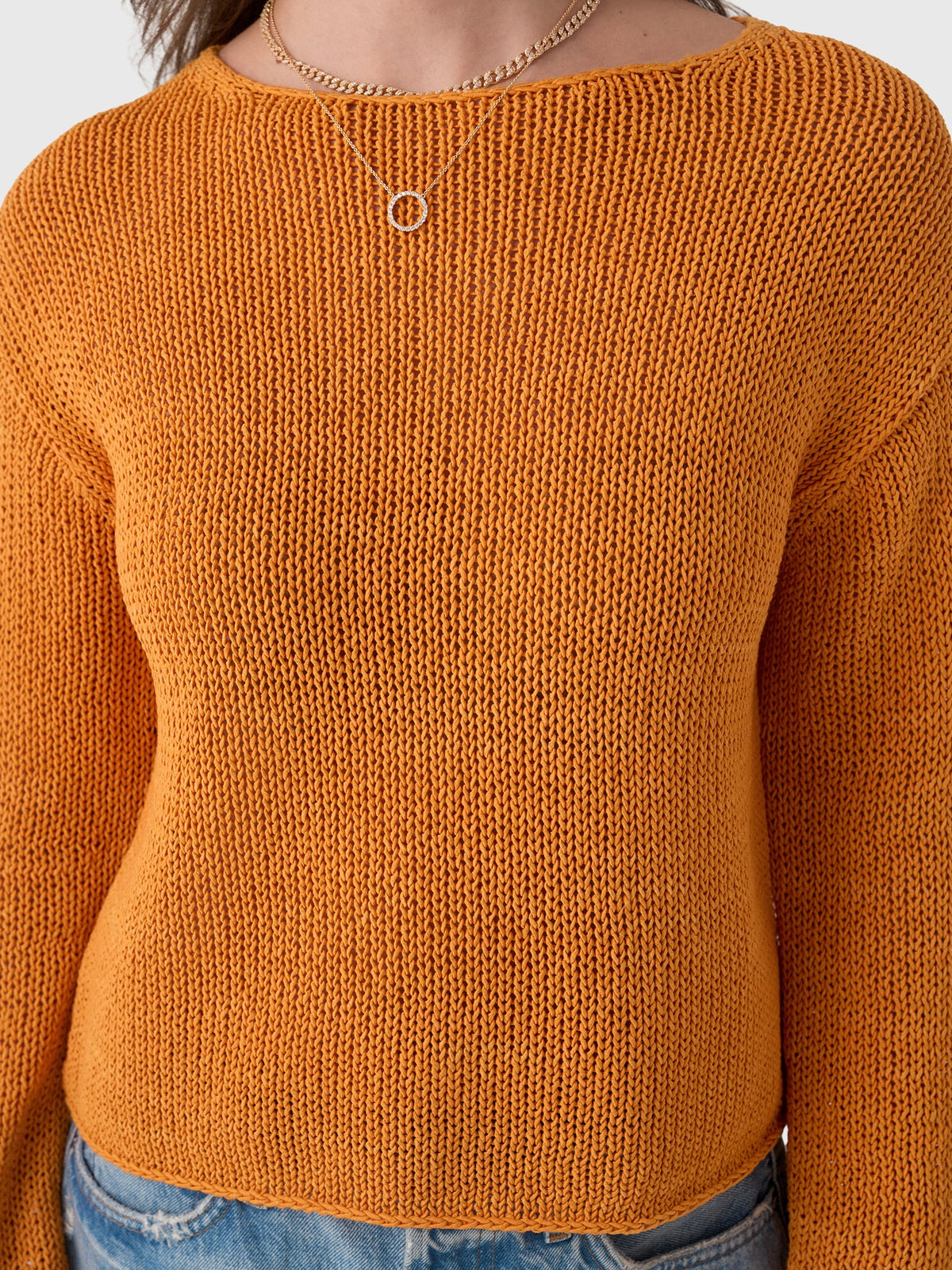Vince Women's Italian Coated Cotton-Blend Sweater