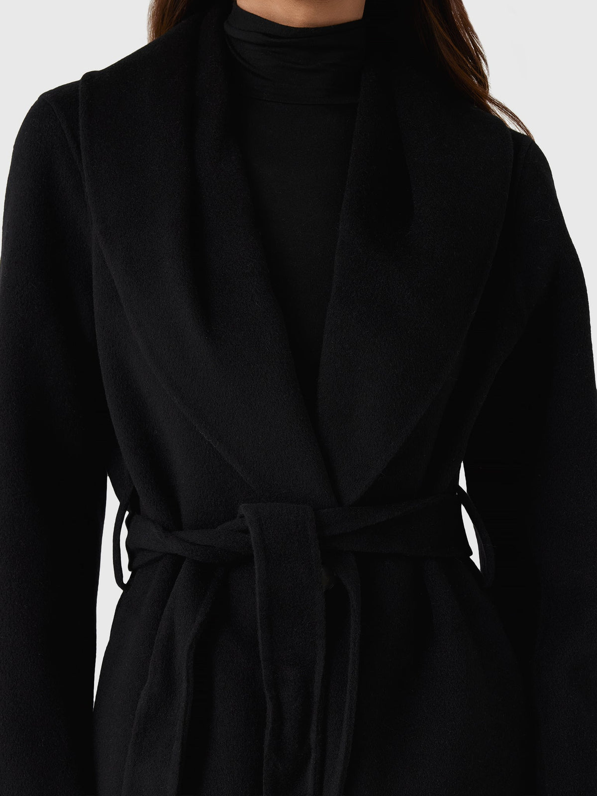 Vince Women's Wool-Cashmere Shawl-Collar Long Coat