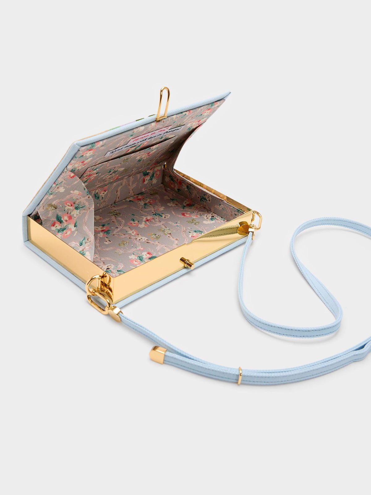 Olympia Le-Tan Saint Tropez Strapped Book Clutch
