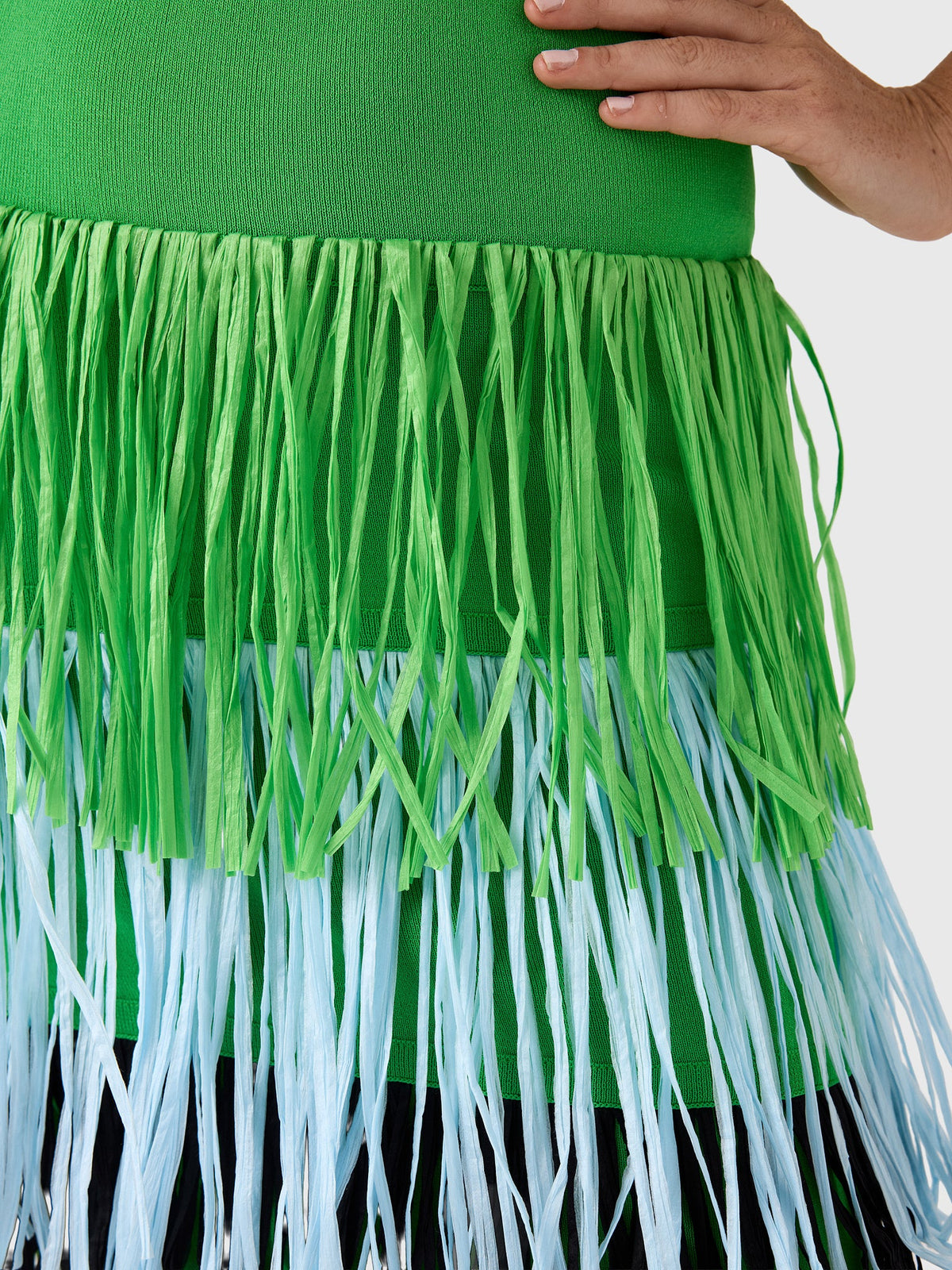 Simon Miller Women's Dio Fringe Knit Skirt