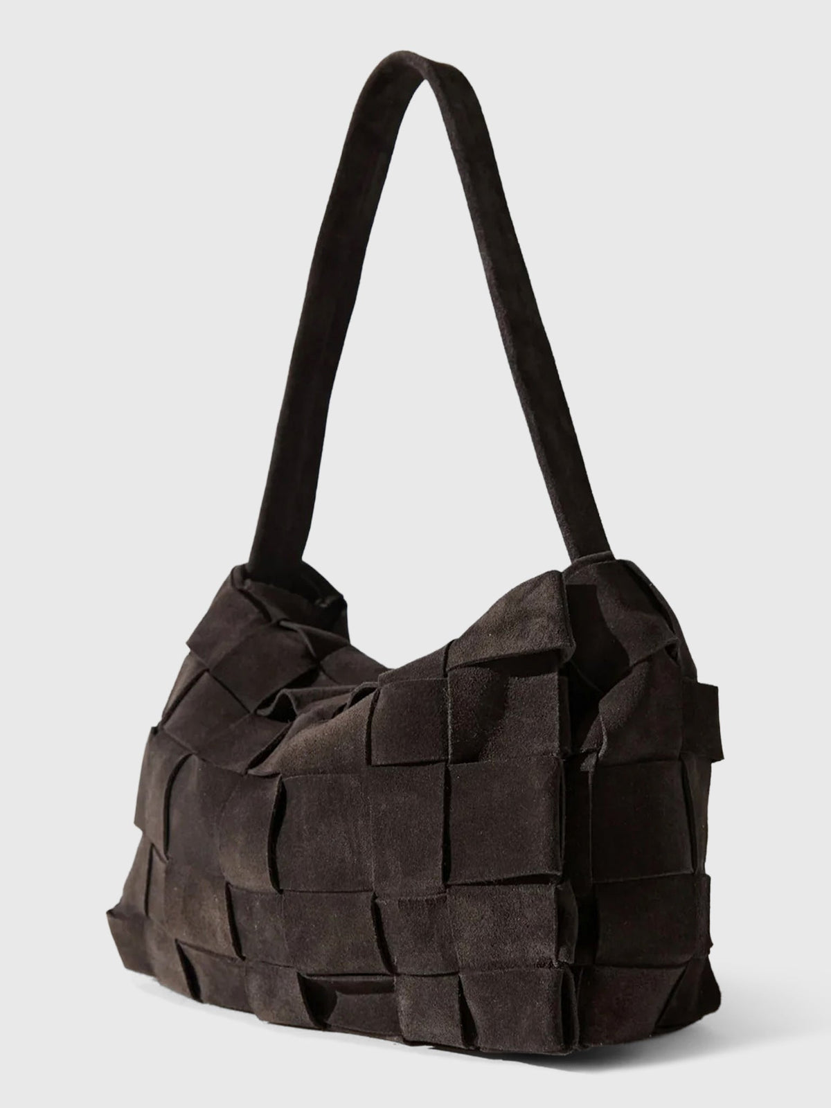 St. Agni Suede Woven Envelope Mini Tote