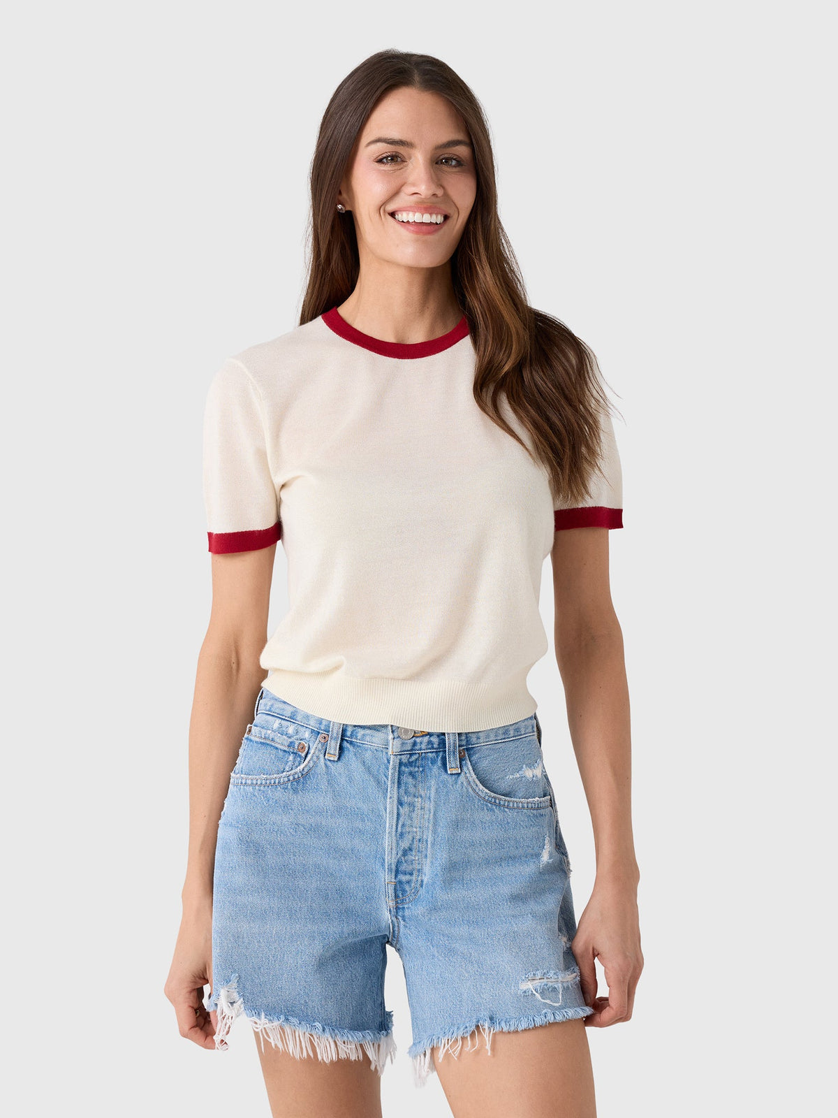 Guest In Residence Women's Airy Ringer Tee