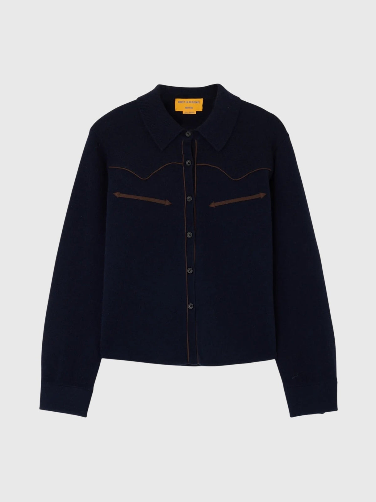 Guest In Residence Women's Cropped Western Shirt