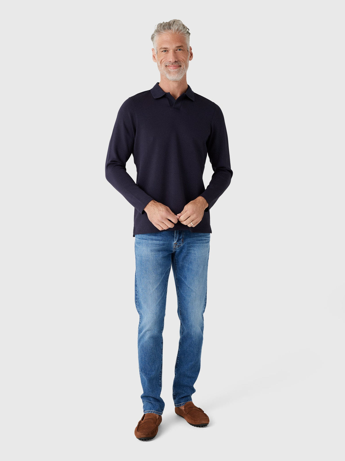 Rye51 Men's The Yates Long Sleeve Polo