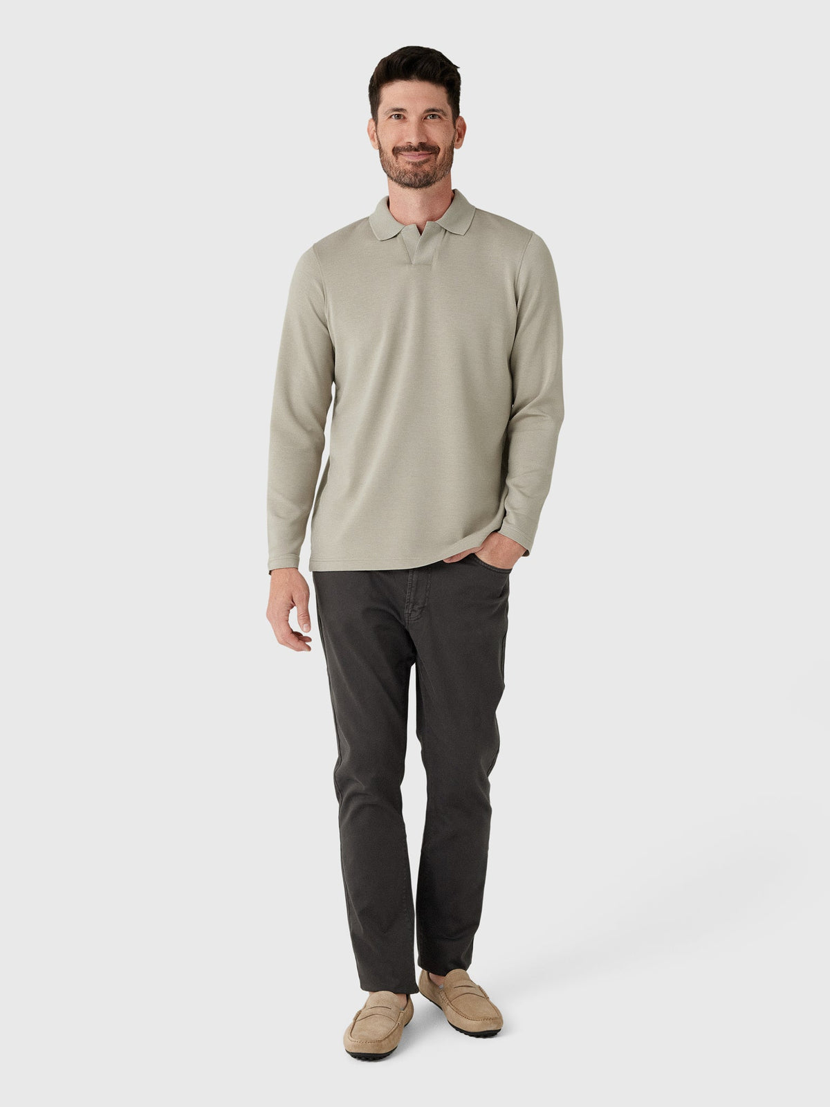 Rye51 Men's The Yates Long Sleeve Polo