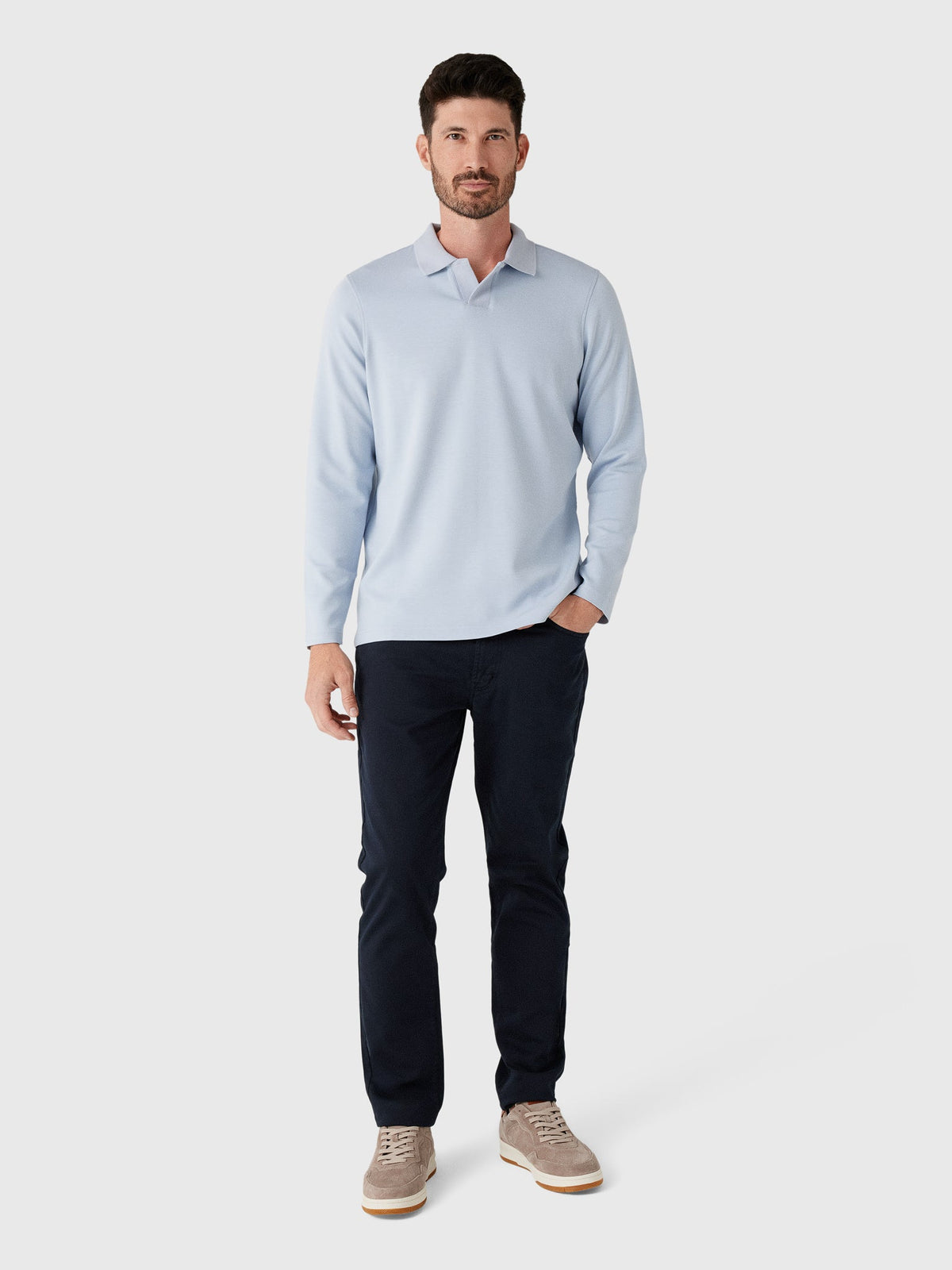 Rye51 Men's The Yates Long Sleeve Polo
