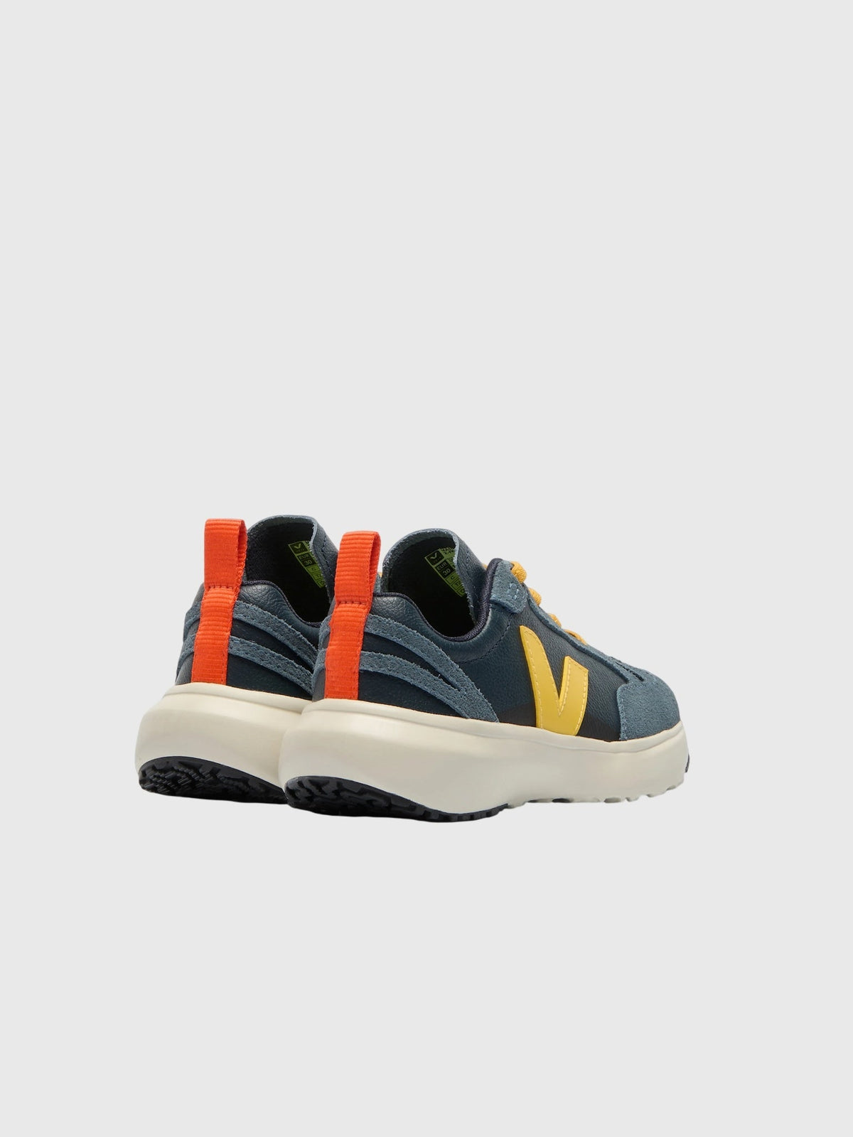 VEJA Kids' Small Canary Elastic Laces Leather Sneaker