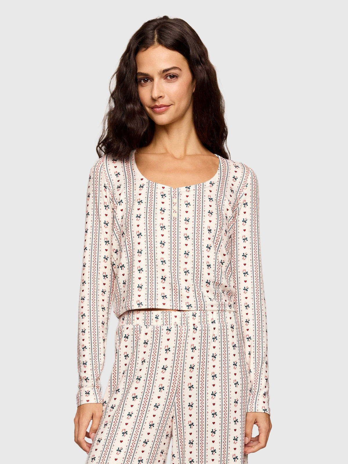Z Supply Women's Candy Cane Long Sleeve Top