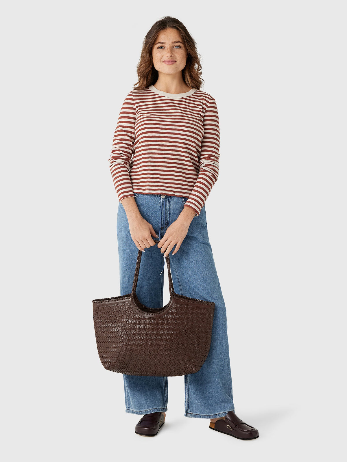 Z Supply Women's Junie Long Sleeve Stripe Slub Tee