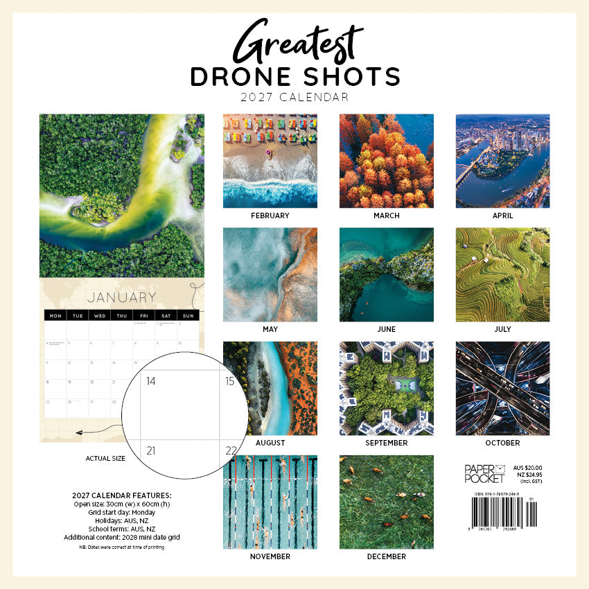 Greatest Drone Shots Calendar 2027
