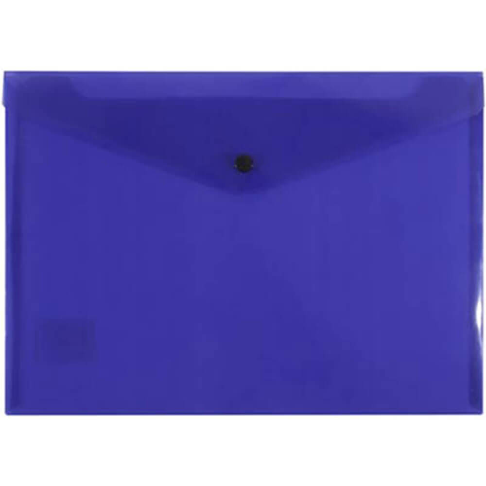 Bantex Button Closure Document Folder (A4) - Purple