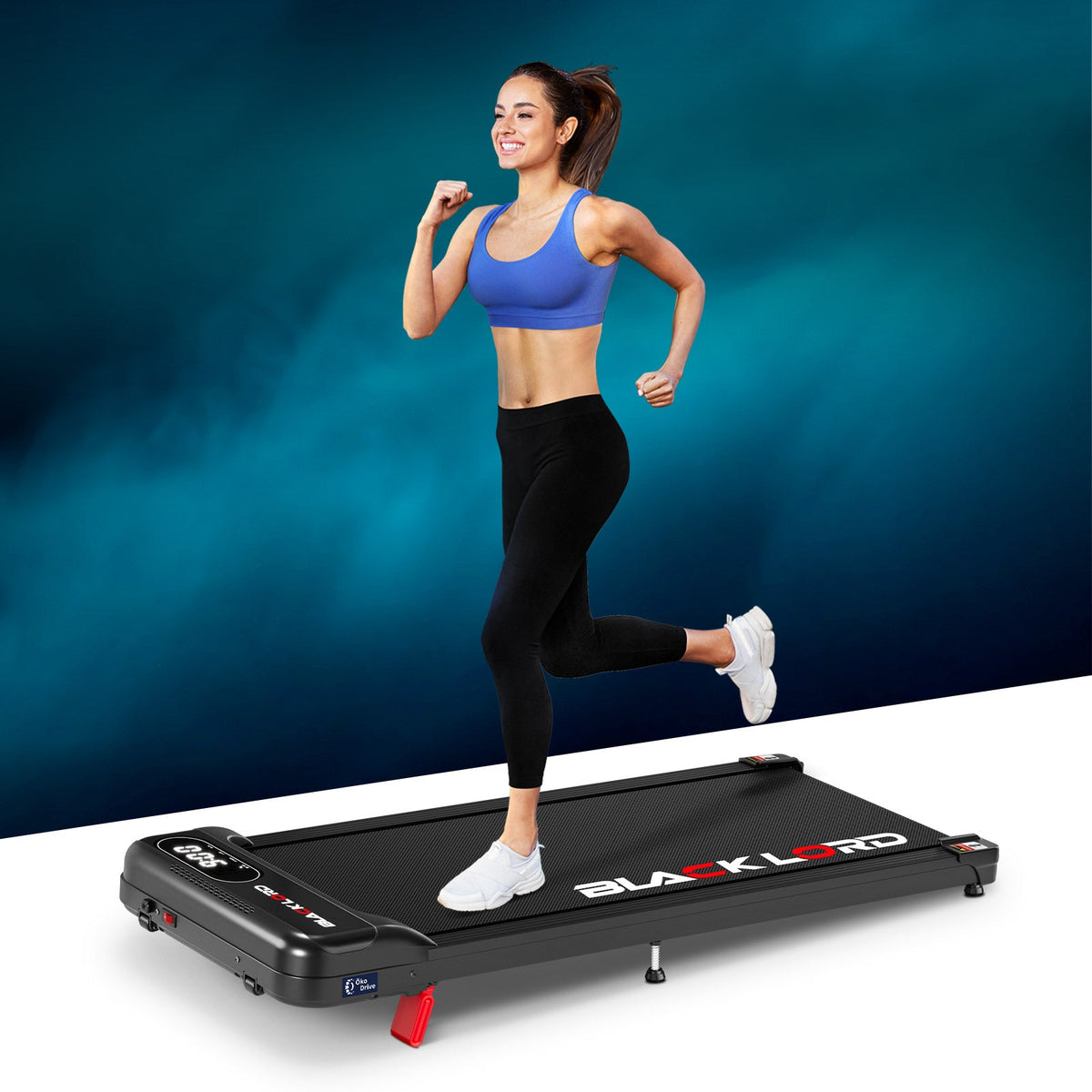 BLACK LORD Treadmill Electric Walking Pad Incline Home Gym Remote Control (Black)