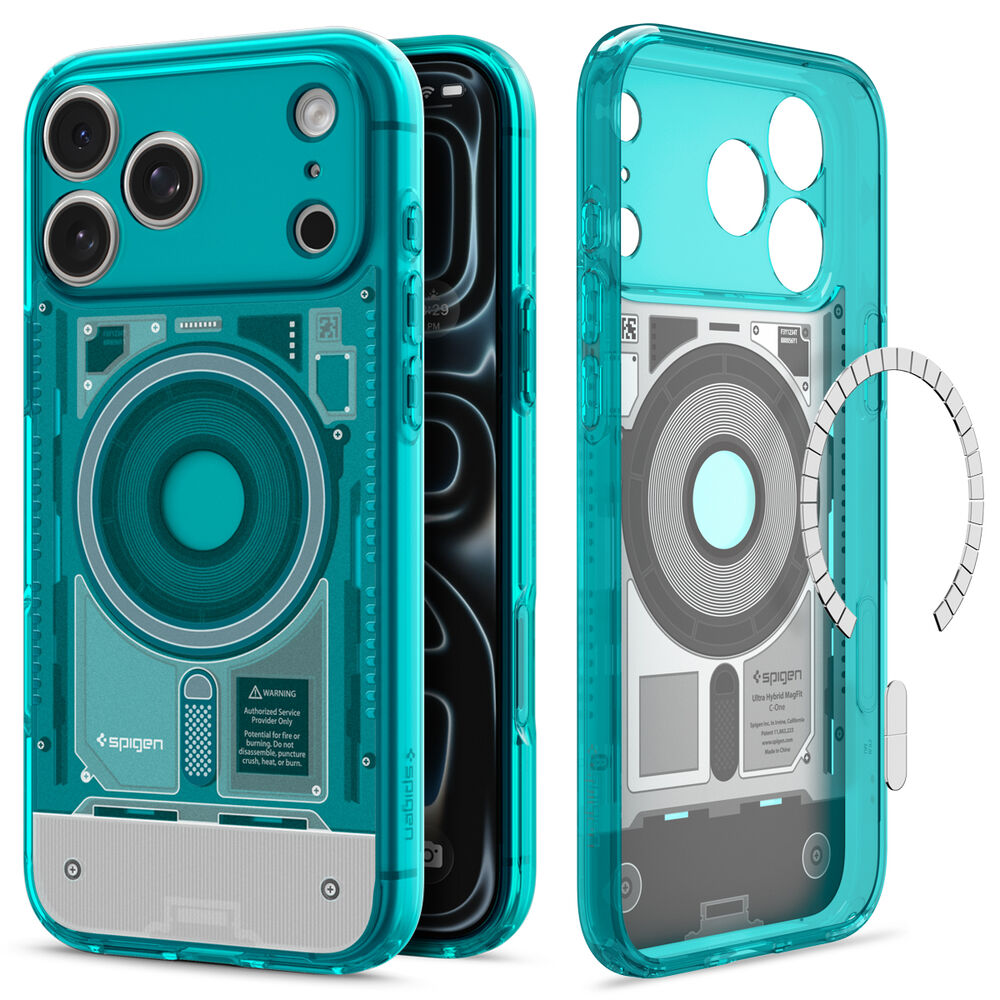 SPIGEN Ultra Hybrid C-One MagSafe Case for iPhone 18 Pro/17 Pro (Bondi Blue)