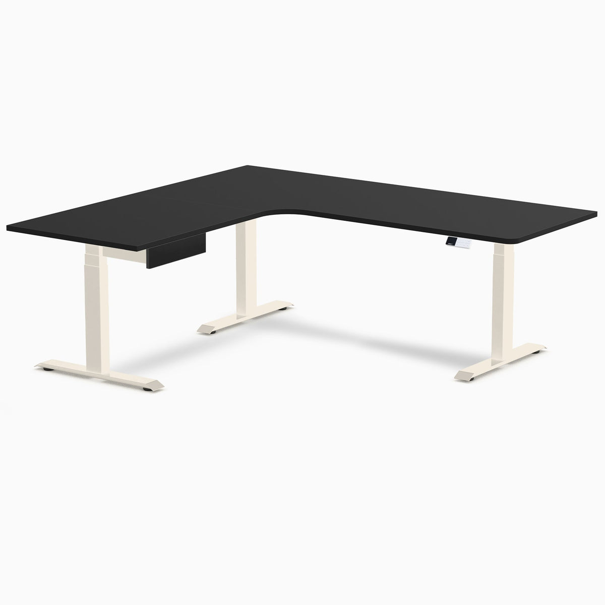 Desky Sigma L-Shape Gaming Desk With Drawer Left Return Return 200 cm Wheat Frame