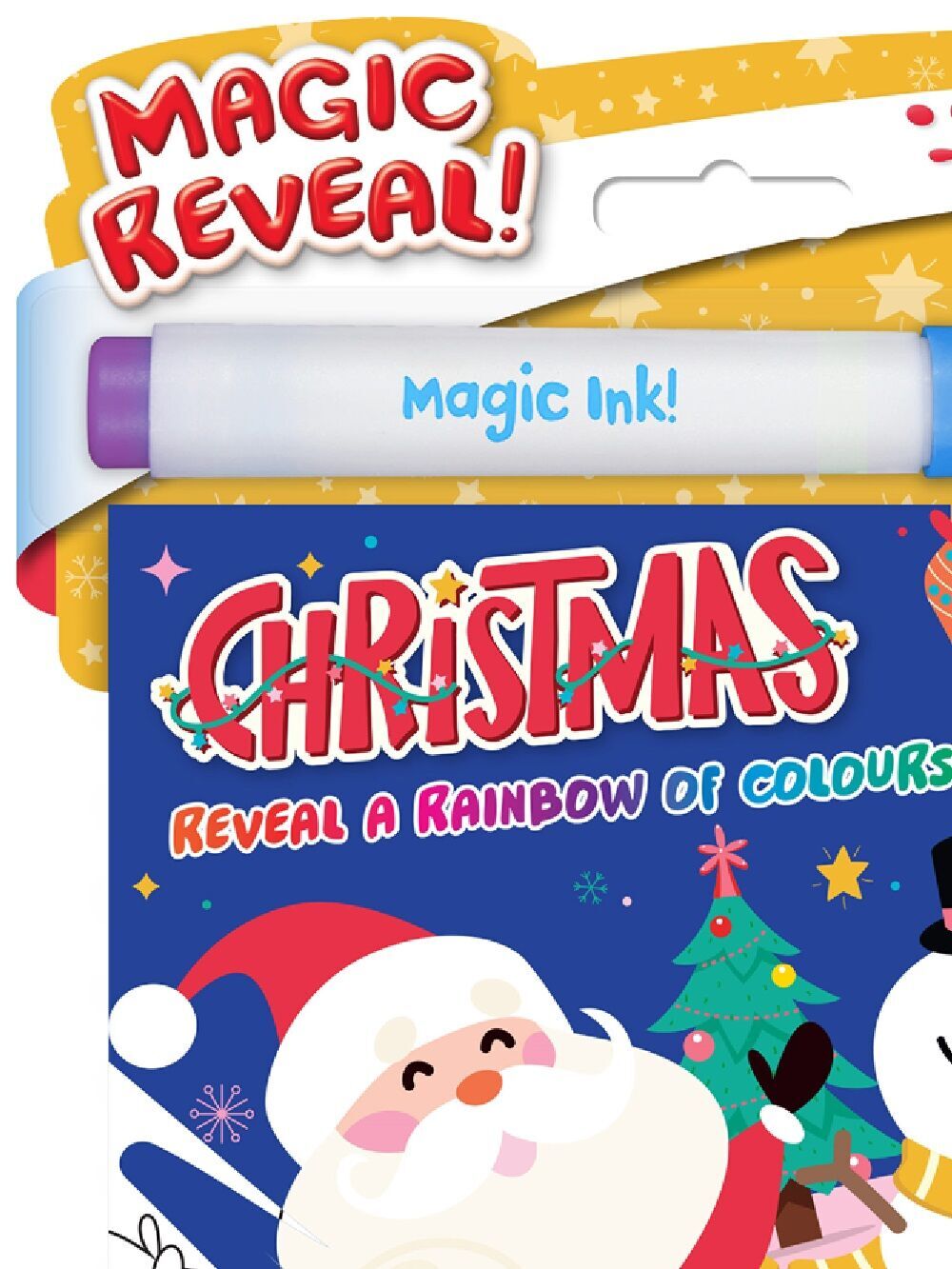 INKredibles Mess-Free Happy Christmas Magic Ink Colouring Book & MarkerVarious
