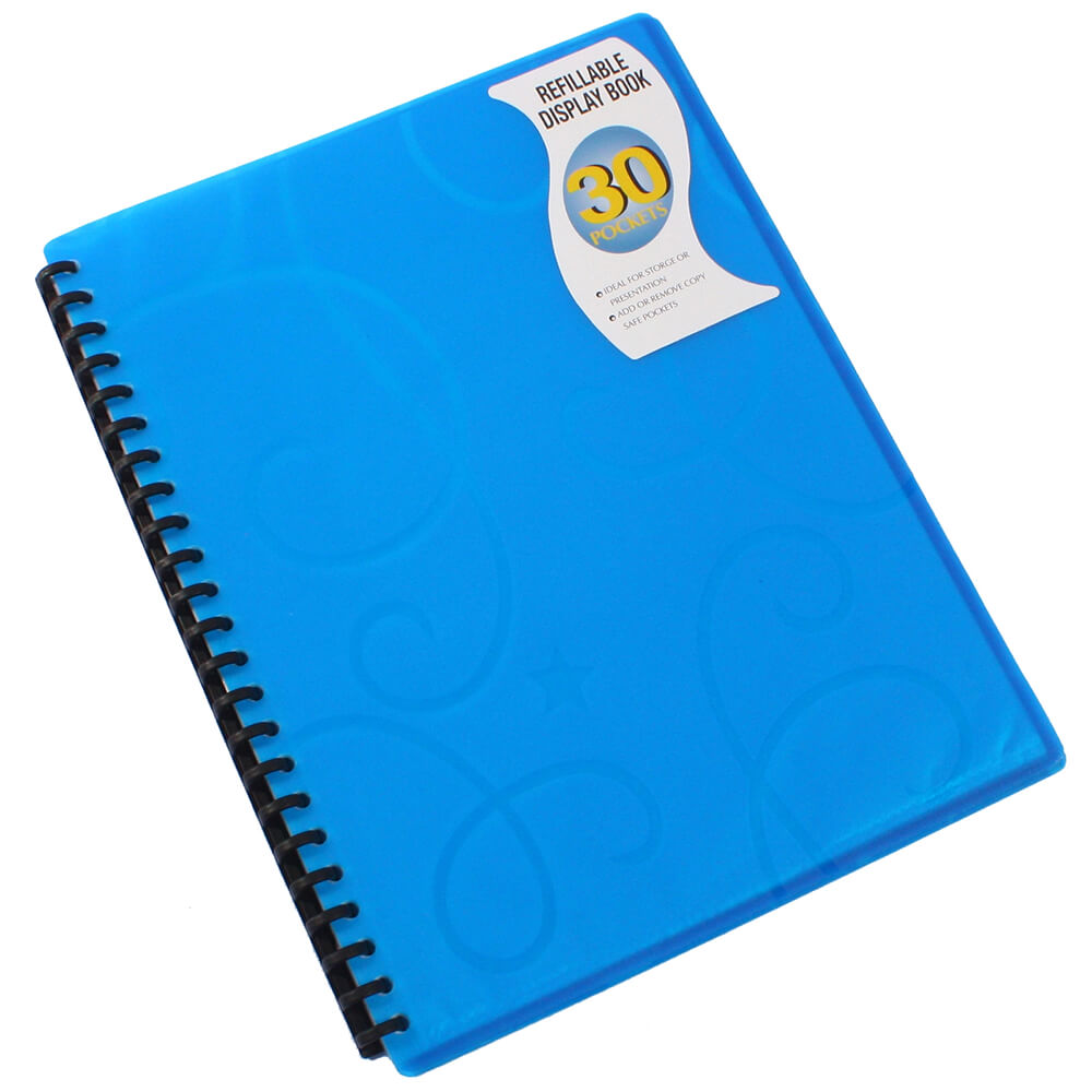Beautone Jewel Twin Display Book 30 pocket (A4) - Blue