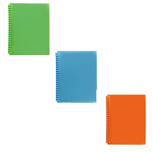 Marbig A4 Refillable 20P Insert Cover Display Book - Yellow