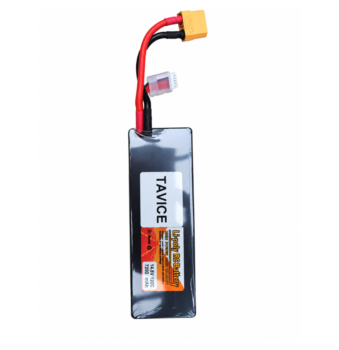 TAVICE 4S LiPo Battery 14.8V 7200mAh 120C with XT90 Connector Compatible with RC Cars, Trucks & Racing Models