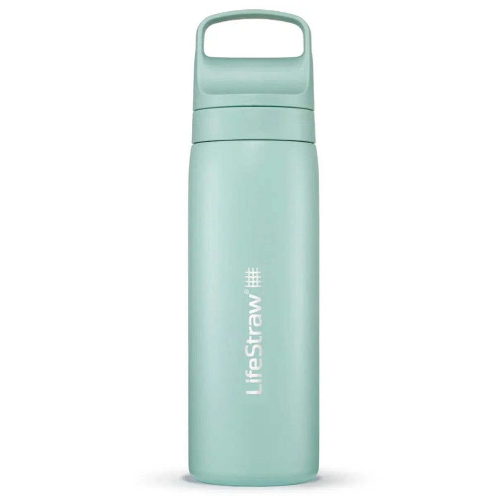 LifeStraw Go 2.0 500ml Stainless Steel Water Filter Bottle Seafoam Edition