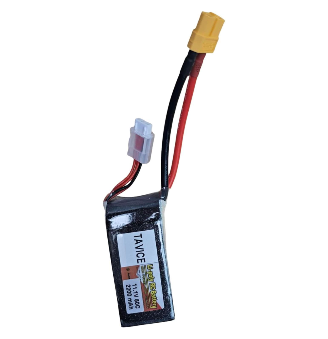 TAVICE 3S Shorty LiPo Battery 11.1V 2200mAh 50C with XT60 Connector Compatible with RC Car, Truck, Helicopter & Quadcopter