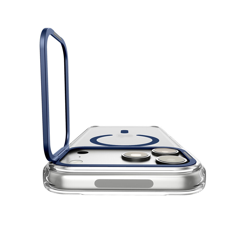 SPIGEN Ultra Hybrid Optik S MagSafe Case for iPhone 18 Pro/17 Pro (Clear Case / Deep Blue Ring)