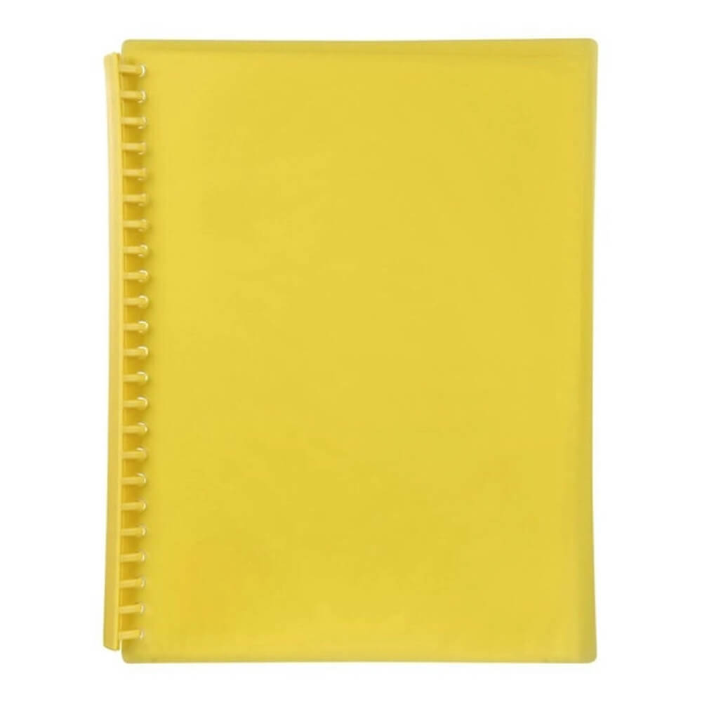 Marbig Refillable Display Book A4 (Translucent) - Yellow