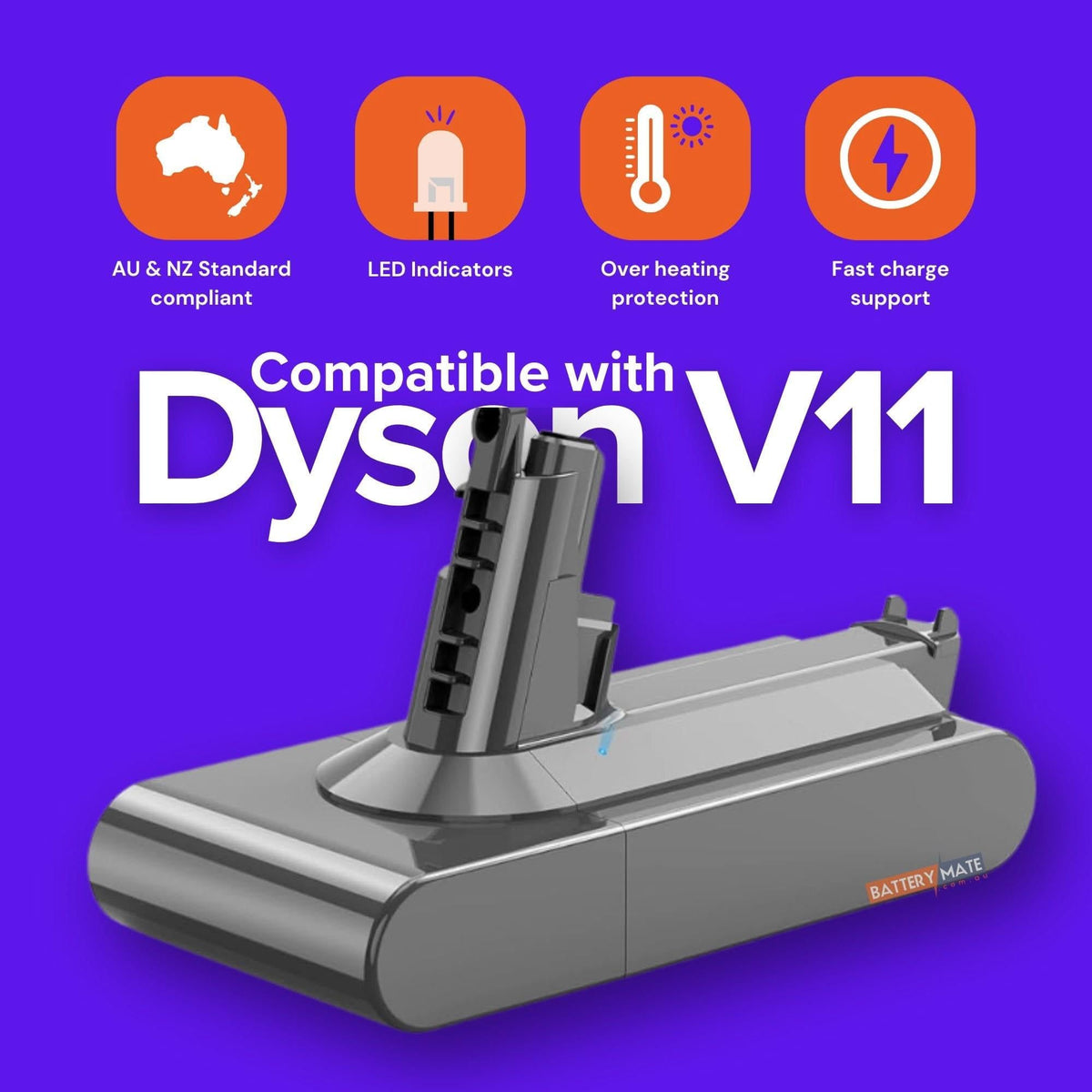 Tavice Vacuum Cleaner Battery Compatible with Dyson V11 (Screw Type)