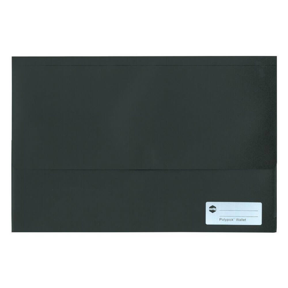 Marbig Polypick Document Wallet (Foolscap) - Black
