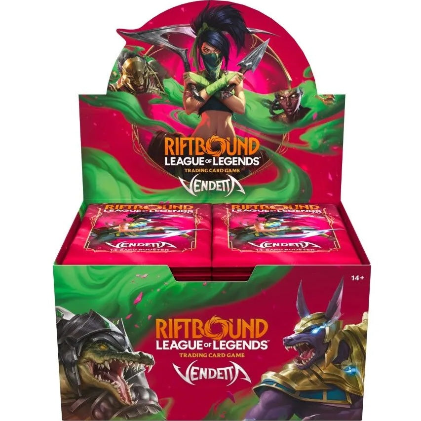 Riftbound League Of Legends Vendetta Booster Box 24 Packs Trading Cards
