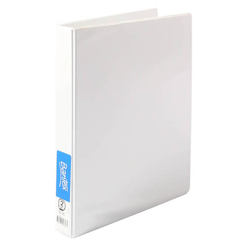 Bantex Insert Binder 25mm A4 (White) - 3 D-ring