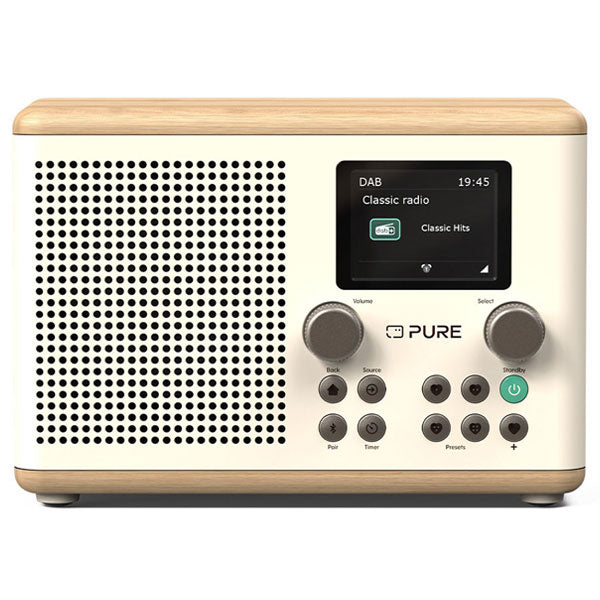 Pure Classic H4 DAB+/FM Radio - Cotton White