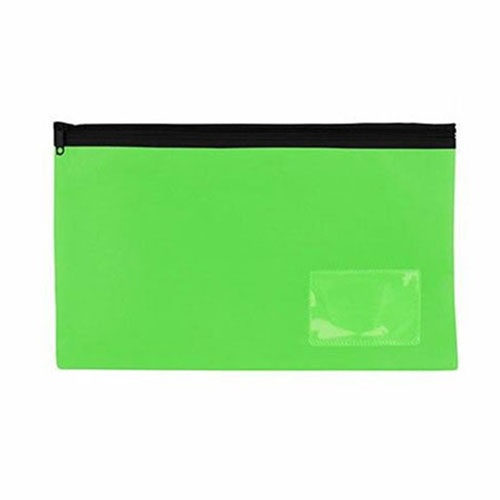 Celco Bright Pencil Case w/ 1 Zip (Lime Green) - Medium