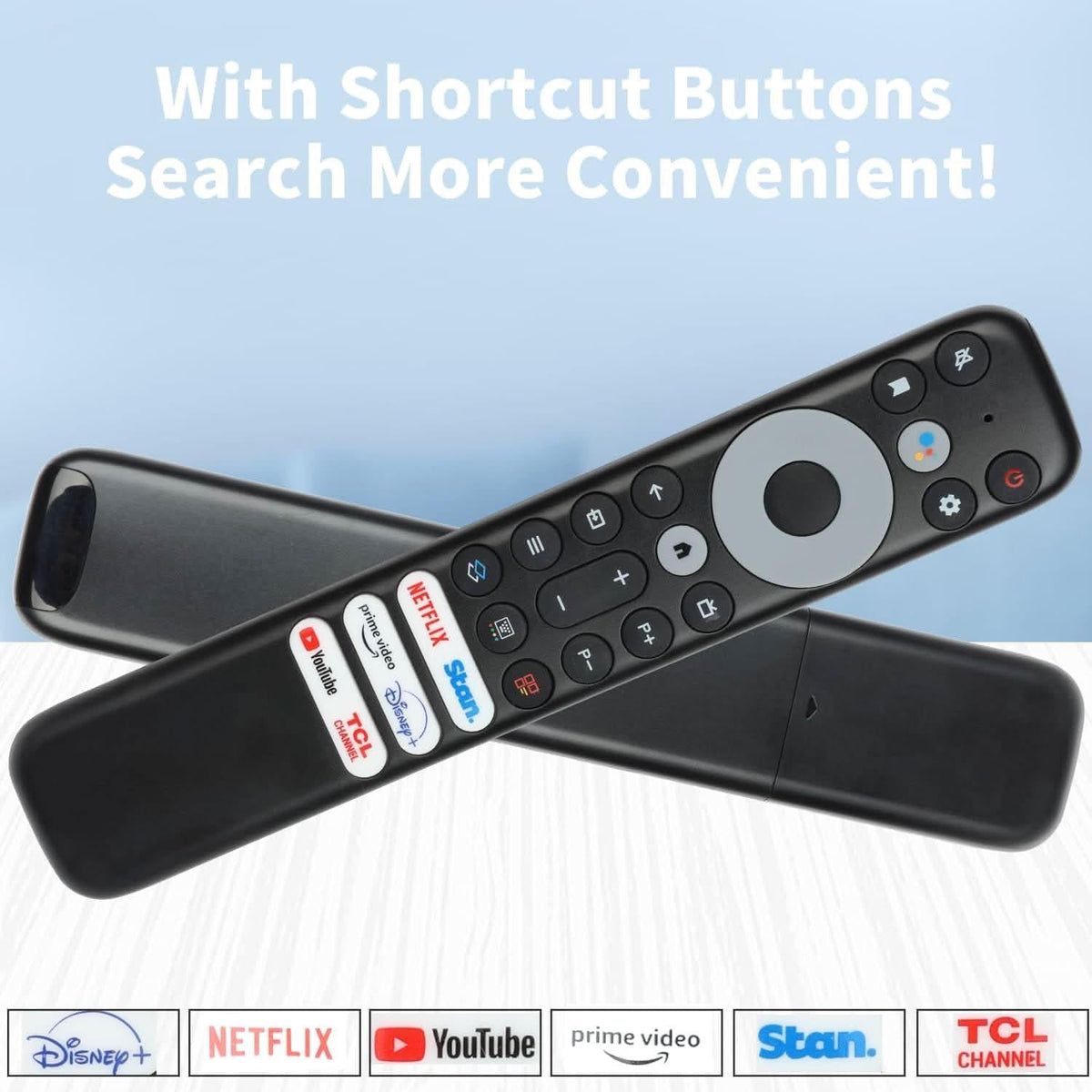 RC902V FAR1 Voice Remote Control Compatible with TCL C835 C635 X925 C735 P735 & MORE 4K & 8K Google TV4K & 8K TVs