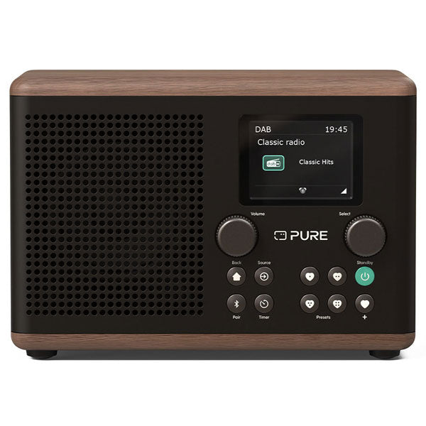 Pure Classic H4 DAB+/FM Radio - Coffee Black