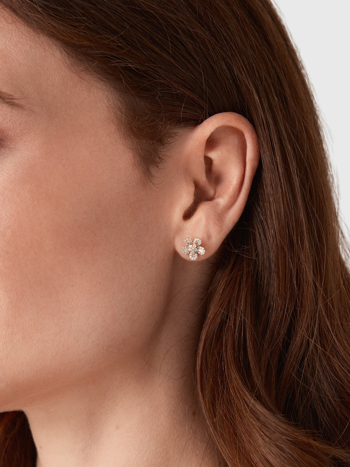 Francie B. Diamond Flower Earrings