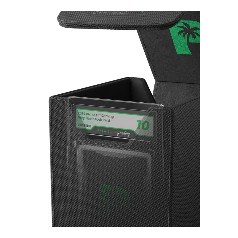 Palms Off Gaming Collector's Series Graded Card Storage Case - Small - BLACK