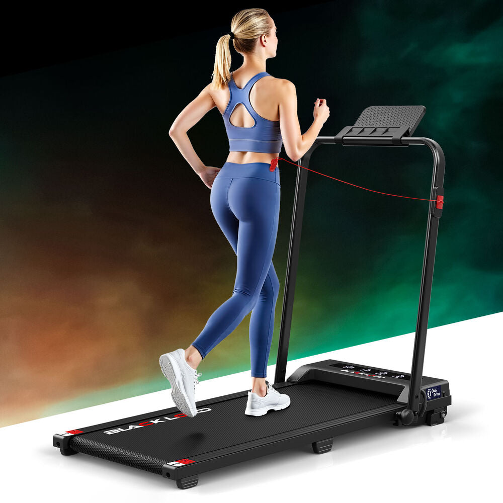 BLACK LORD Treadmill Electric Walking Pad Foldable Under Desk Home Gym (Black)